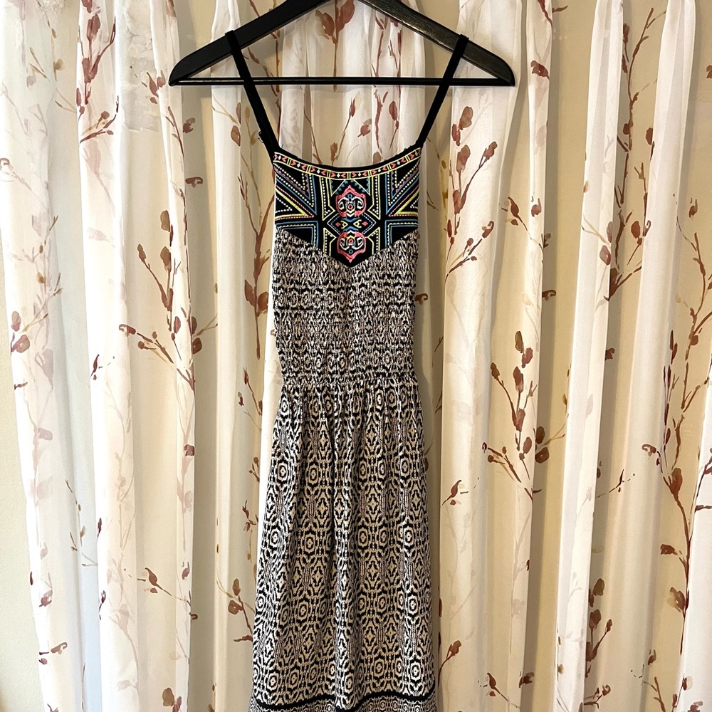 Patterned Mini Dress